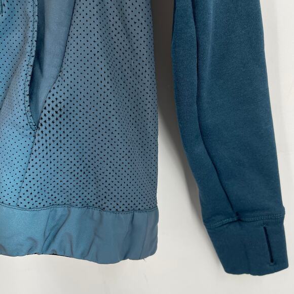 Lululemon Let's Get Visible Hoodie Size 4 Alberta Lake Blue - Picture 6 of 13